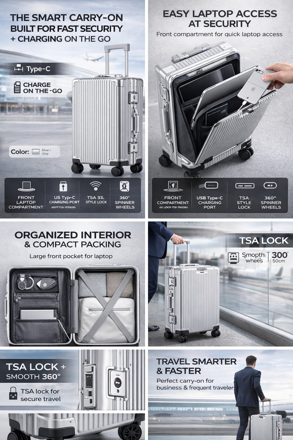 AeroLuxe Smart Carry-On