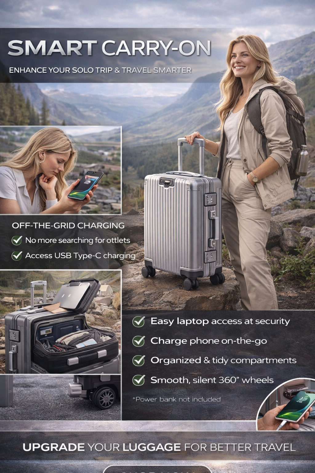 AeroLuxe Smart Carry-On